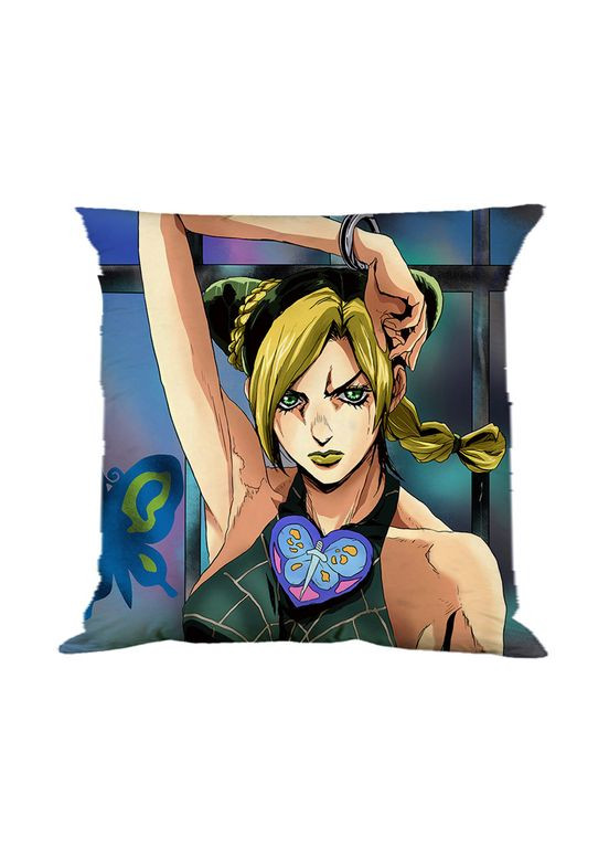 Подушка аниме Джолин Куджо ДжоДжо двухсторонняя 40х40см (p0763) No Brand (327007053)