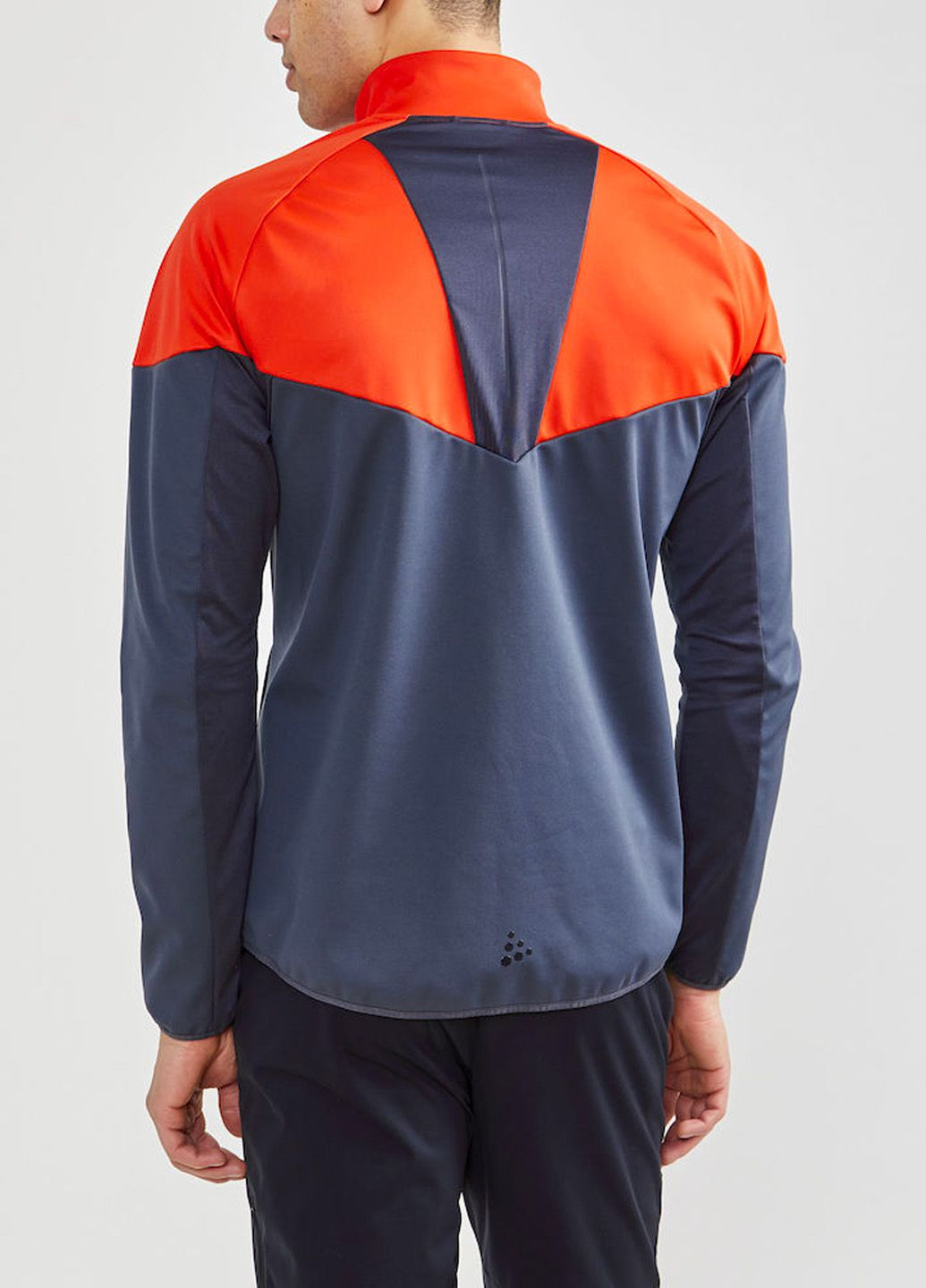 Синяя зимняя спортивная куртка для бега мужская зимняя Craft Glide Block Jacket