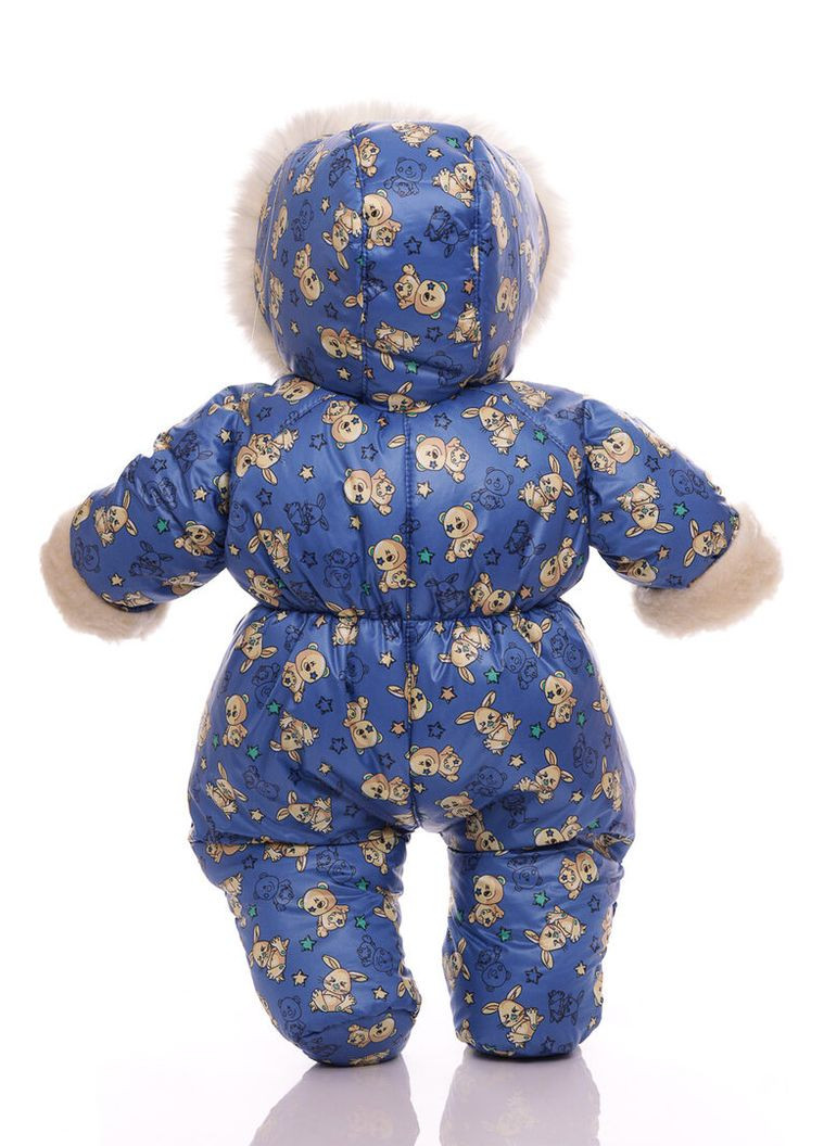 Мужик на меху с принтом Зайчиков синий 74 см (50754) BABYKROHA (315340857)