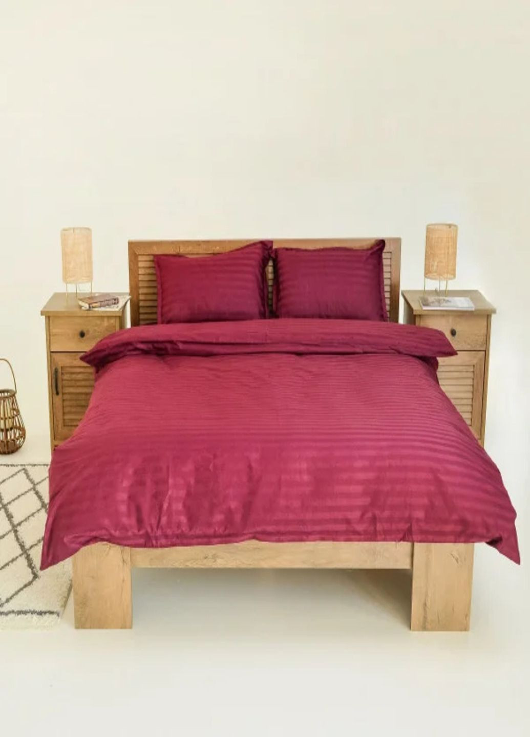 Постільна білизна Вілюта сатин страйп євро. Постіль Вілюта євро. Комплект постільної білизни євро. Viluta Постільна білизна (346268535)