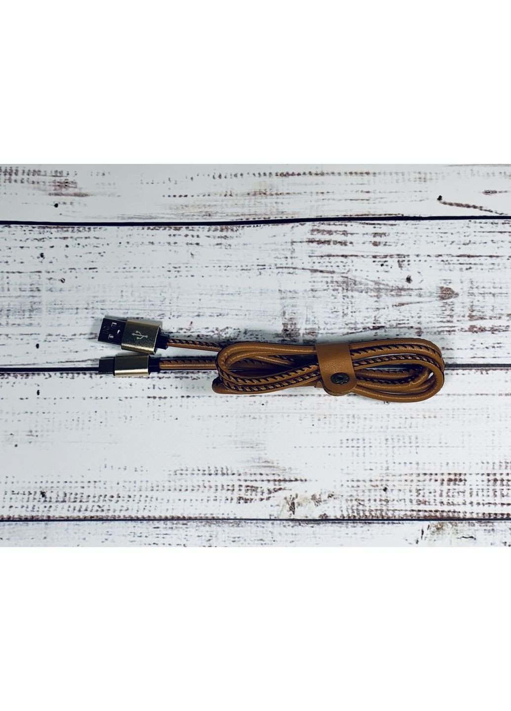 Шкіряний Usb кабель Android Type C 2.0 A для швидкого заряджання та передавання даних 1 м ( ) China (366875014)