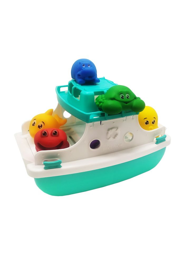 Набор для ванной "Паром" 7938TXK, 6 животных Бирюзовый ТехноК (364128104)