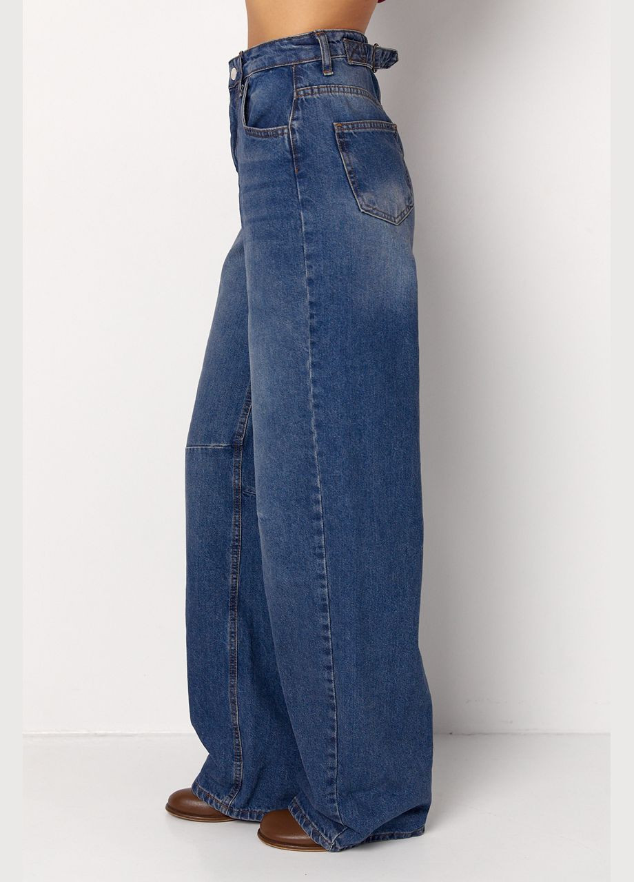 Жіночі джинси Skater з високою посадкою - синій колір, S (sku_02365) No Brand - (315734039)