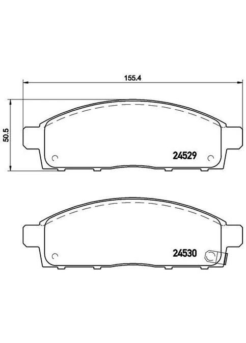 Гальмівні колодки дискові P54 038 Brembo (390280873)
