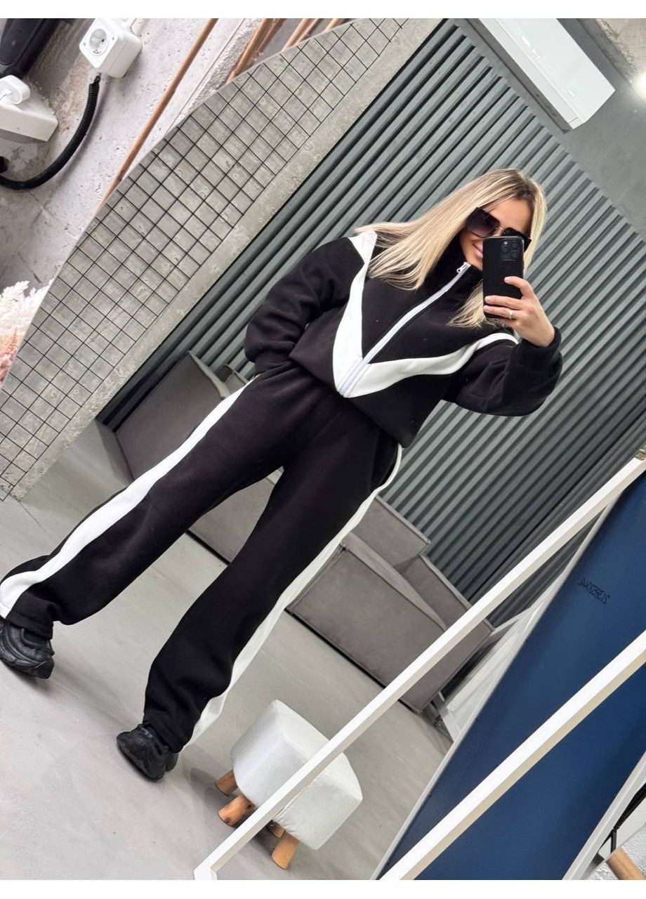 Костюм 413 Полар Флис премиум качества,брюки и кофта с лампасами Україна (368467325)