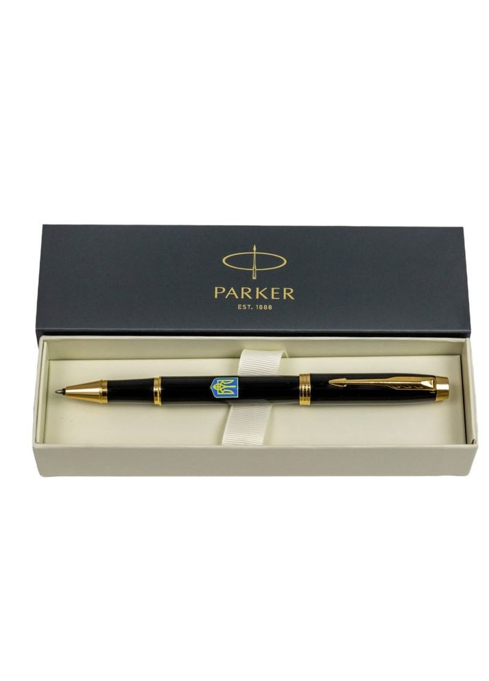 Ручкароллер IM 17 UKRAINE Black GT RB Герб Украины сине-желтый 22022_T0076u Parker (316517540)