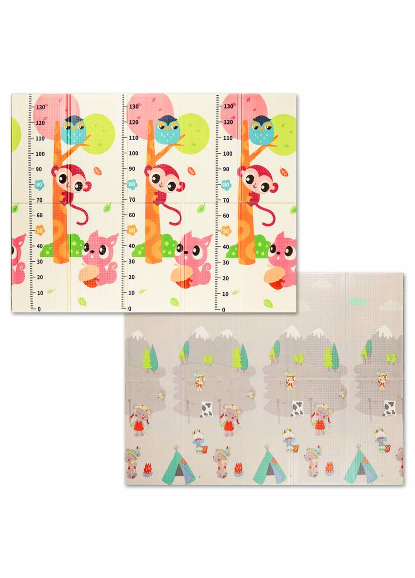 Детский складной развивающий термоковрик 150х200х1см "Поляна | Ростомер" (278) SW-00000848 No Brand (328578913)