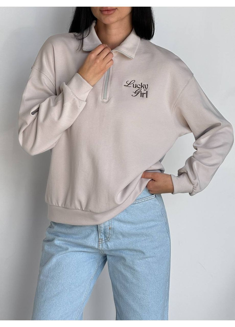 Світло-сірий жіночий світшот Avanti напис (354225595)