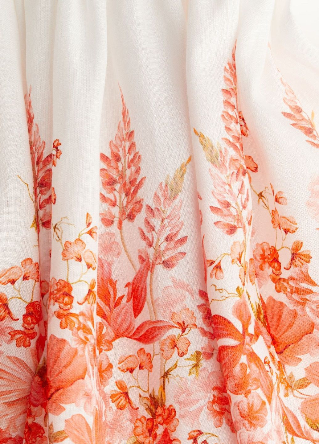 Коралловое праздничный платье H&M однотонное