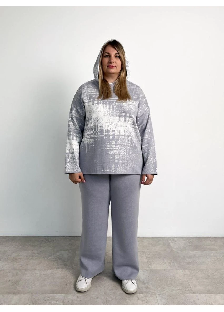 Штаны женские вязаные серые Vibe Art Knit (383733519)