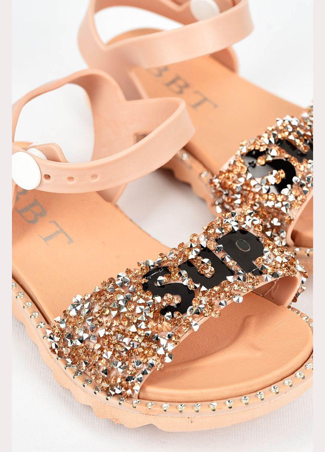 Босоніжки дитячі силіконові пудрового кольору Let's Shop (326960676)