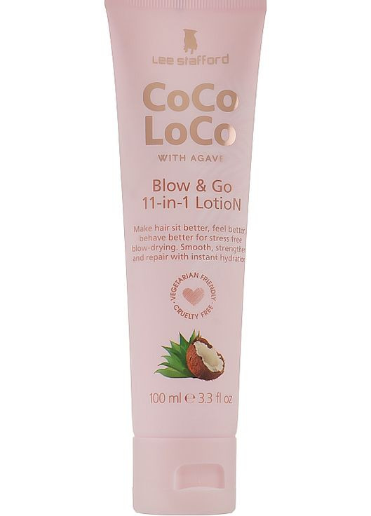 Лосьон для укладки волос Coco Loco With Agave Blow & Go 11-in-1 Lotion 100ml (1019311-61881) Lee Stafford (368637150)