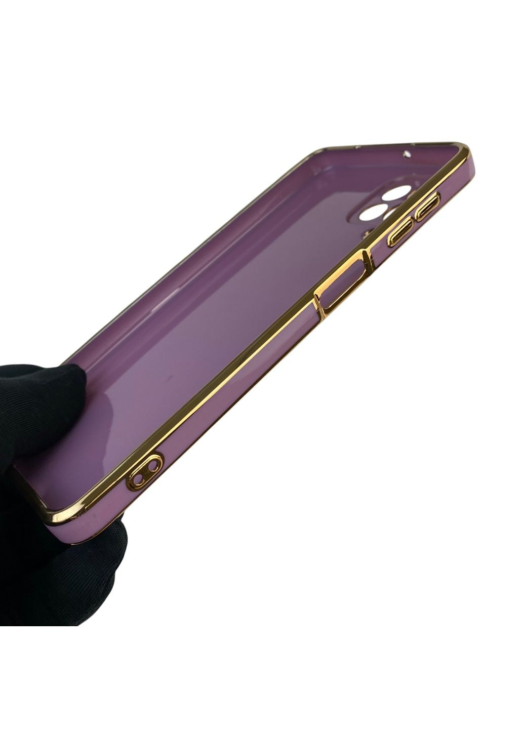 Чохол для Galaxy A22 4G (SM-A225F) з кільцем MagSafe із золотою окантовкою на самсунг а22 чорничний gs1 Samsung (366231081)