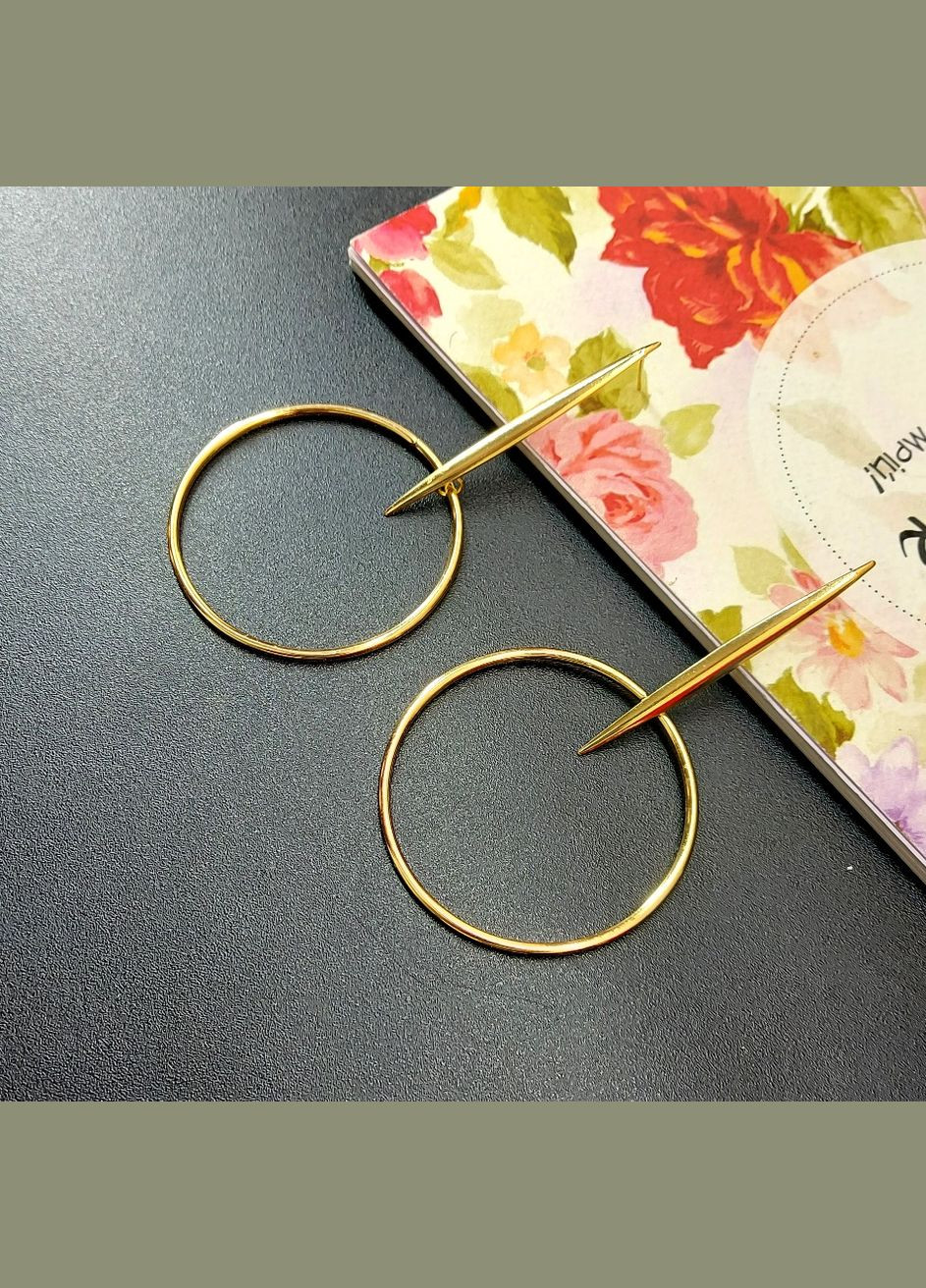 Сережки Довгі геометричні No Brand (328082790)