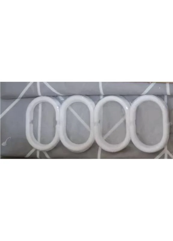Шторка для ванной SCP-012-180x180 из PEVA (полиэтиленвинилацетата) (Узор "Зигзаг" ) (ZX6085) Zerix (381110466)
