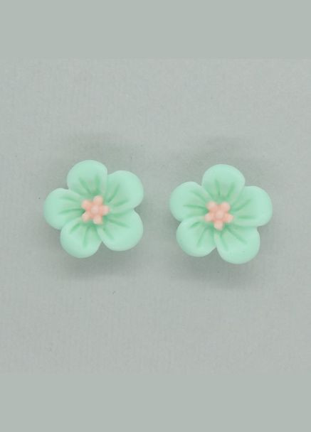Сережки дитячі кліпси для вух без пробивання вуха "Квіткова Пишність" ніжно рожеві Liresmina Jewelry (289533643)