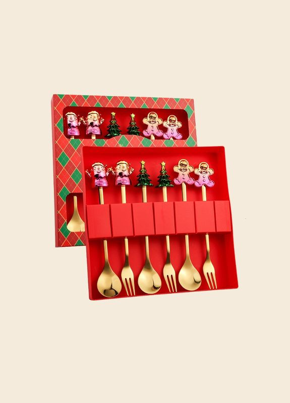 Набор столовых приборов новогодних Merry Christmas 14744 No Brand (364494795)