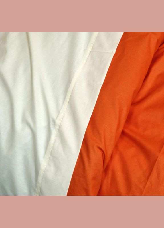 Постельное белье PREMIERE Оранжевое/Пломбирное мороженое Ранфорс Евро MERISET (306740082)