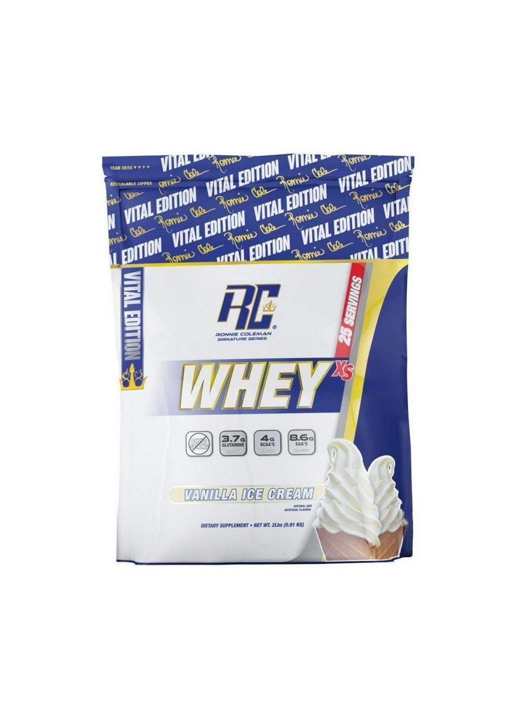 Протеин Whey XS, 2.27 кг Ванильное мороженое Ronnie Coleman (293340893)