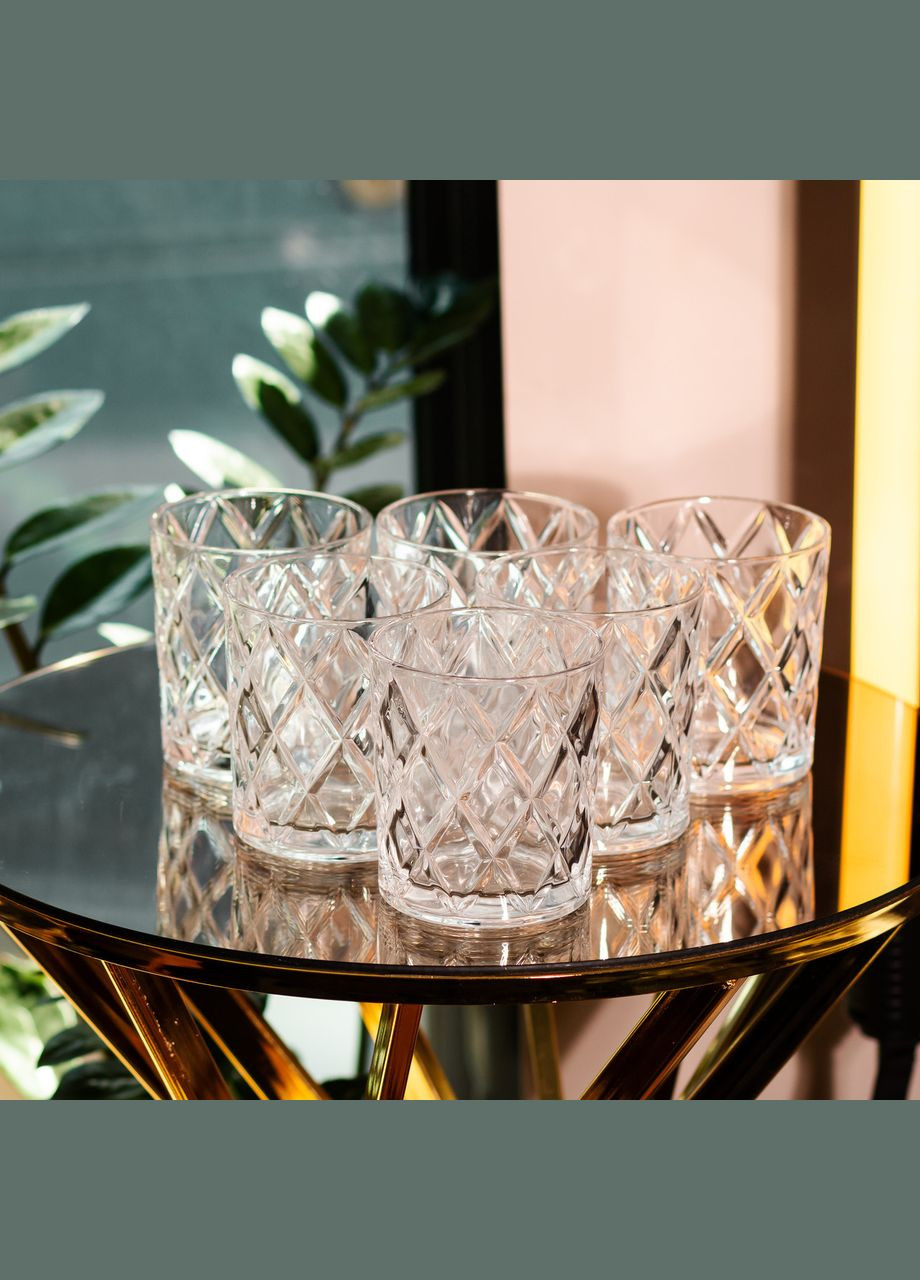 Склянки для віскі Rocks, набір з 6 штук 300 (мл), Old Fashion HP1608 Yiwu (305389448)