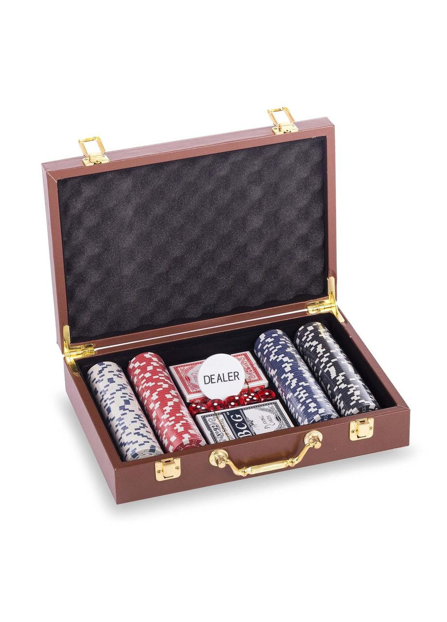 Набор для покера в кейсе PK200L 200 фишек SP-Sport (323217373)