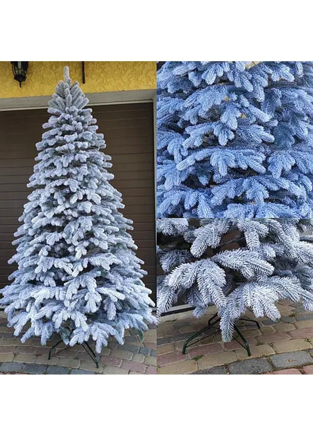 Литая искусственная елка Элитная заснеженная (высота - 2.50 м) No Brand (332635170)