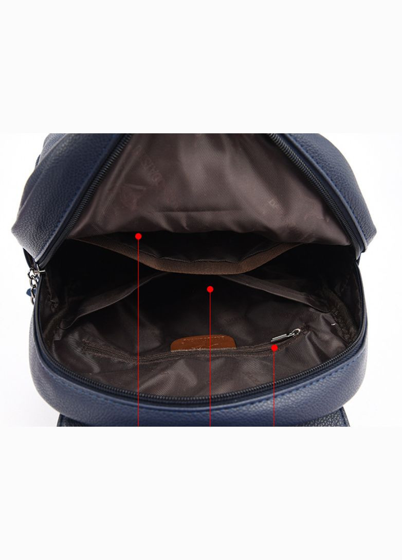 Женский городской рюкзак для девушек прогулочный маленький с регулируемыми лямками синий (sku_1653С) No Brand (330576491)