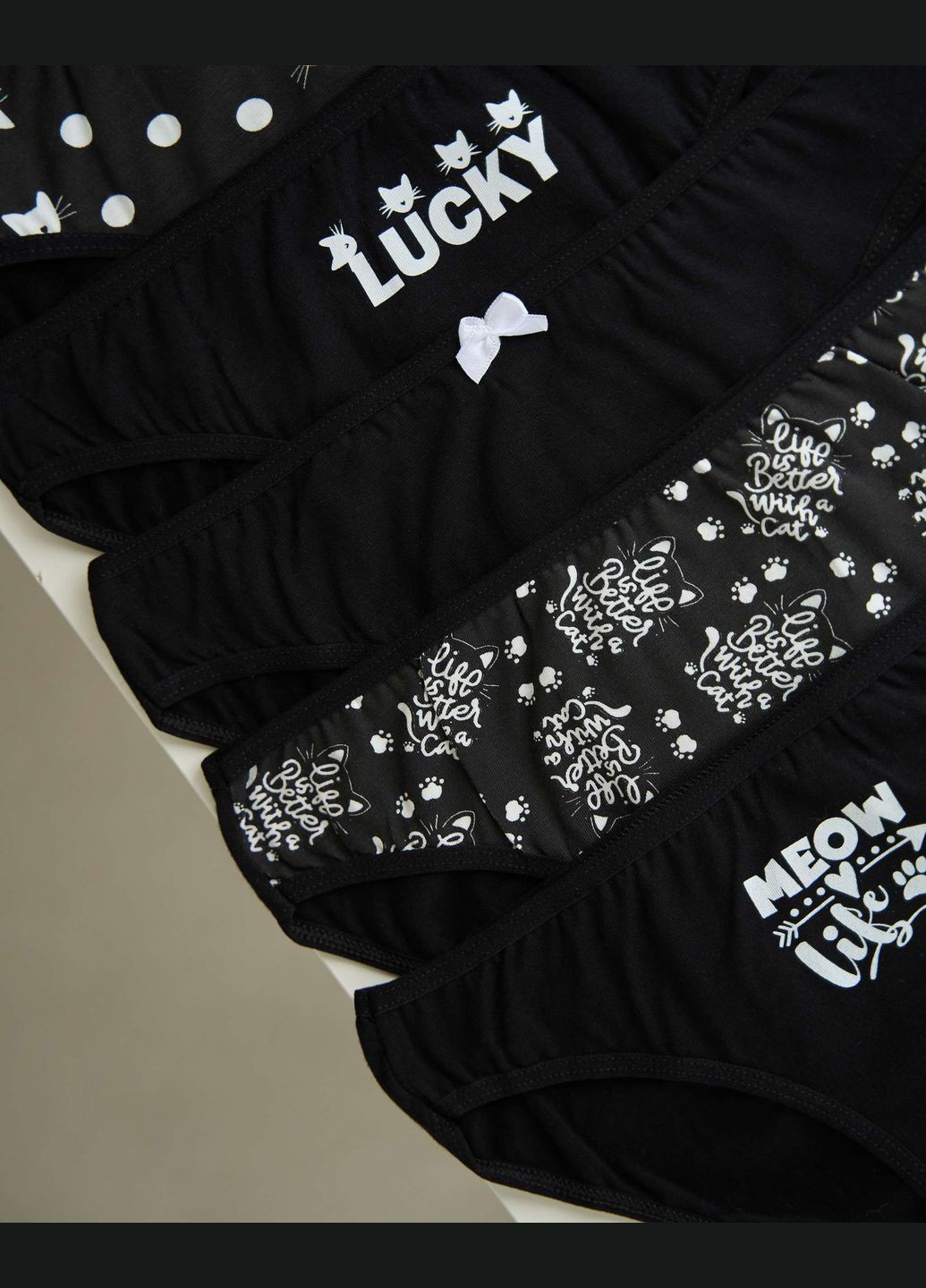 Набор женских базовых трусиков неделька - 7 шт. Nicoletta (340277002)