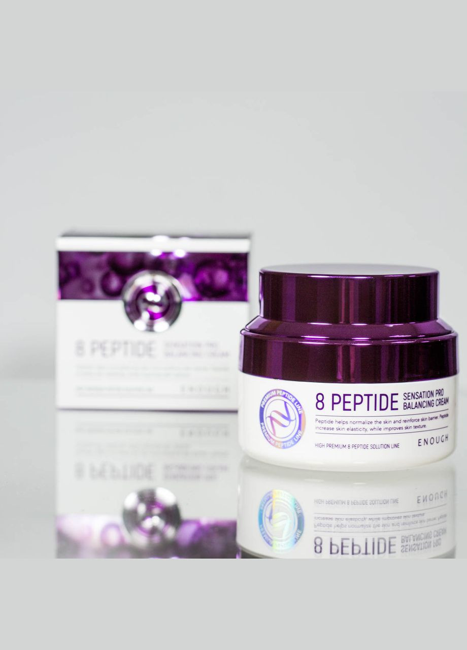 ENOUGH Антивозрастной крем для лица с пептидами 8 Peptide Sensation Pro Balancing Cream 50 мл — Крем, Южная Корея (367988133)