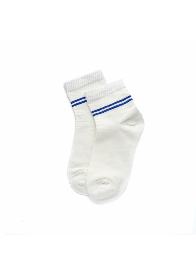Шкарпетки дитячі Middle бавовняні, сині смужки на молочному фоні SKM800-005 MAN's SET (366027262)