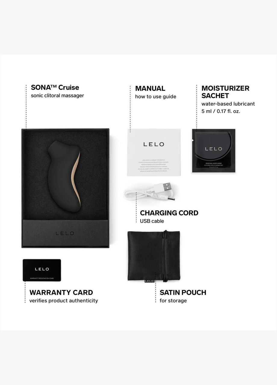 Звуковий стимулятор SONA Cruise Black Lelo (344586449)