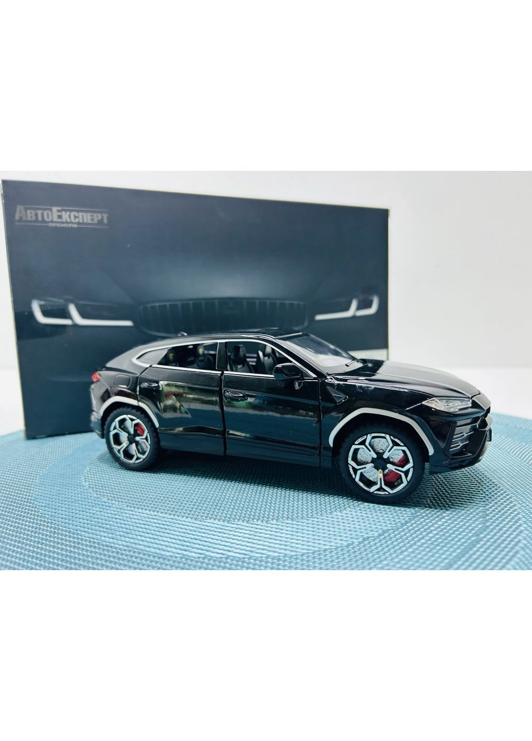 Машинка металлическая TK Union Lamborghini Urus инерционная открываются двери капот багажник 1:24 Черная (GT - 06441) TK Union Group (361205646)