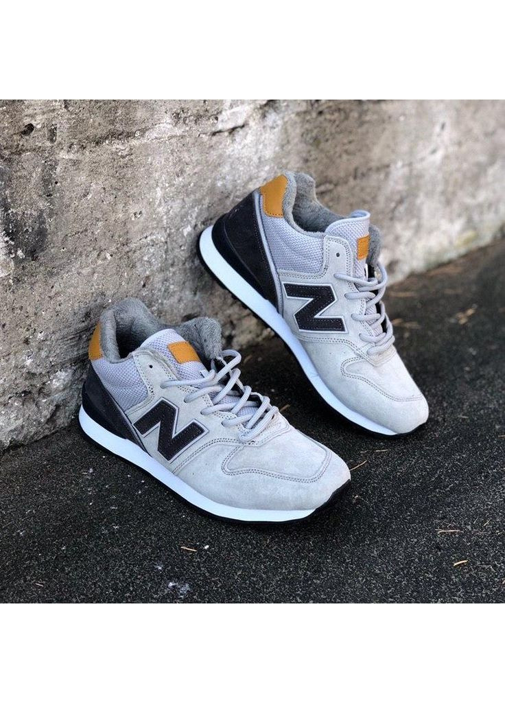 Сірі Зимовий кросівки чоловічі new balance 574 grey black white нью беланс 574 No Brand