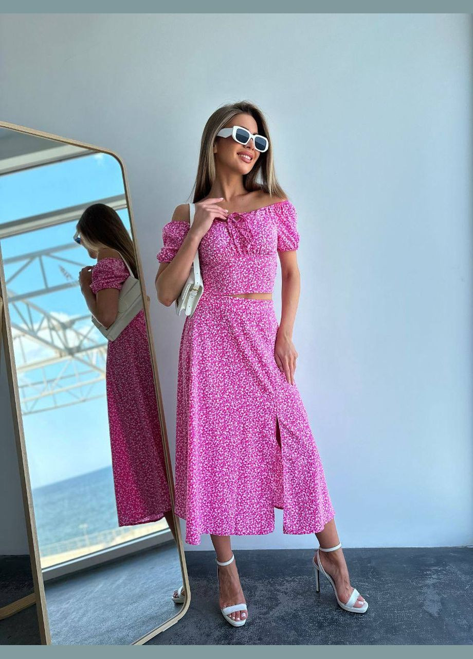 Літній костюм в квітковий принт Adelante (334256865)