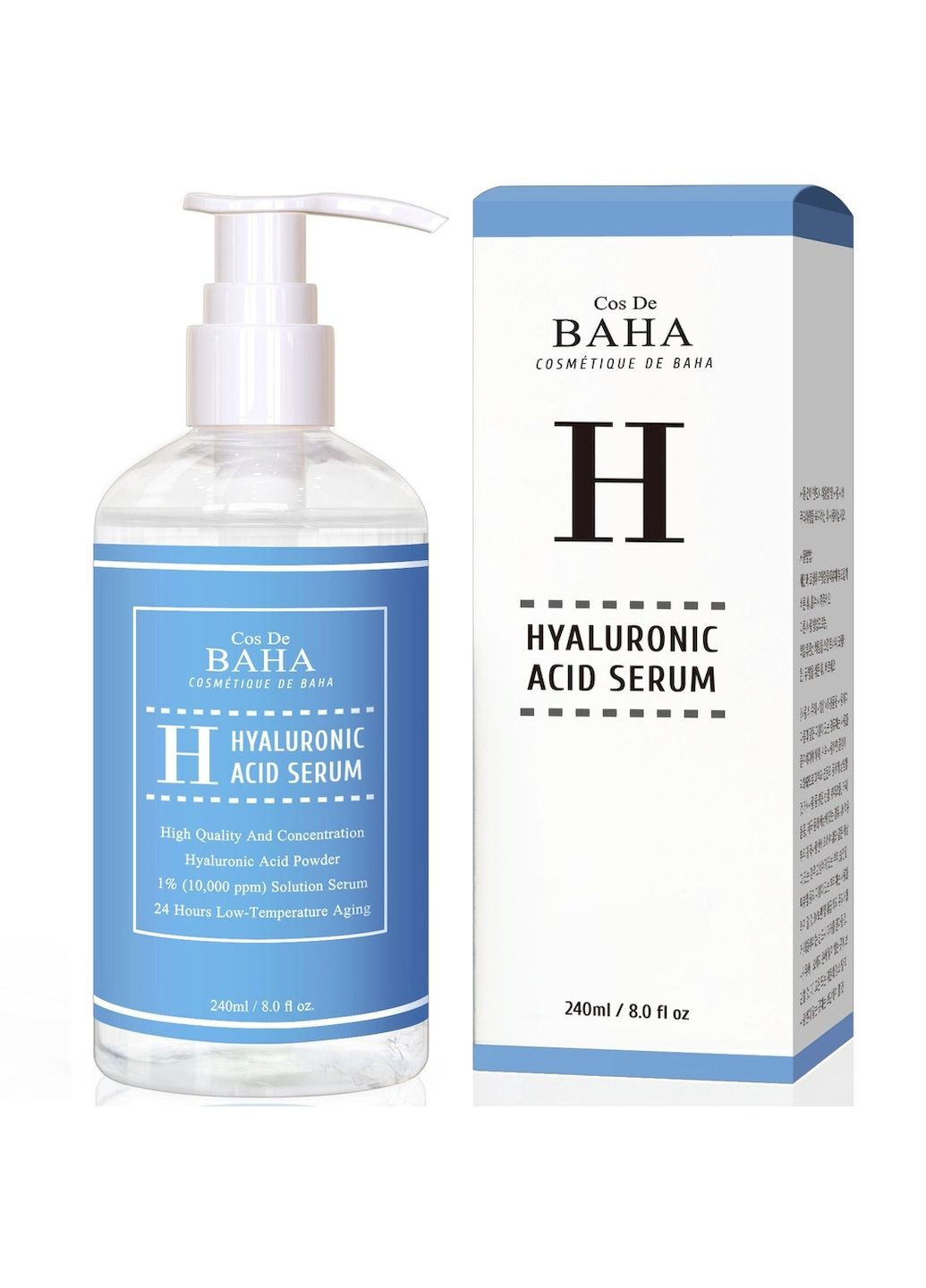 Сироватка Hyaluronic Acid Serum (H240) з гіалуроновою кислотою 240 мл Cos De Baha (337526236)