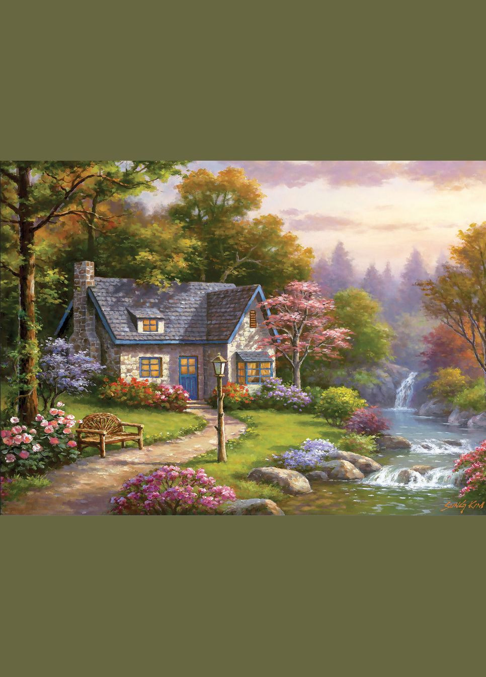 Пазл Котедж біля водоспаду в Стонібруке 2000 елементів Anatolian (342717560)