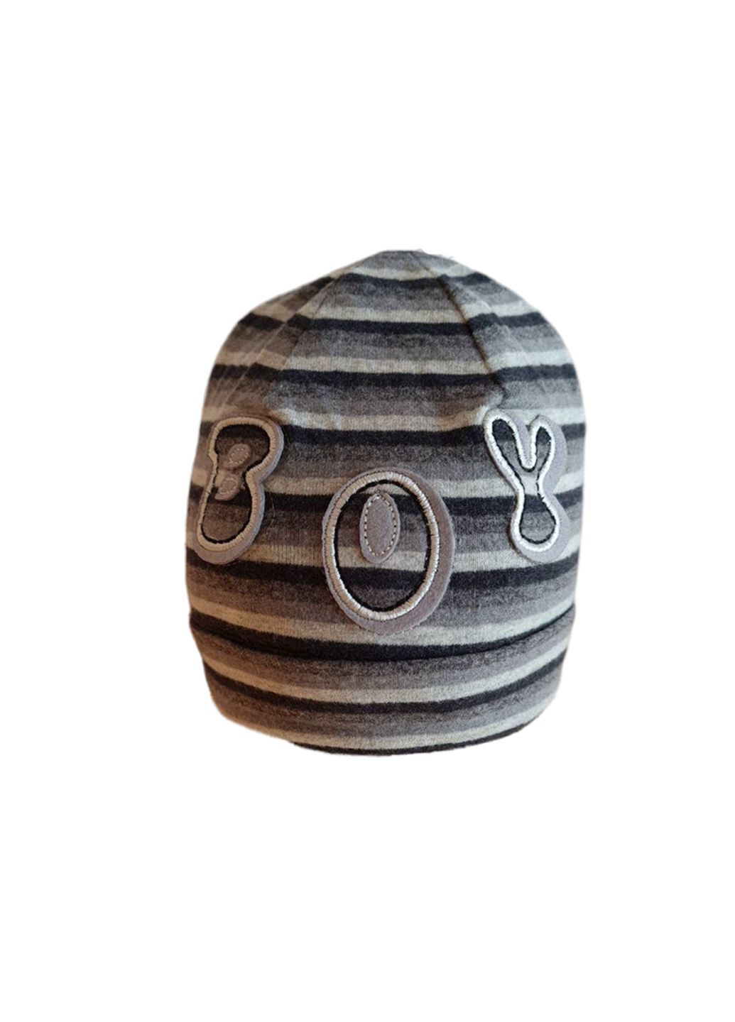 Шапка для хлопчика 50-424 сірий Broel (305831534)