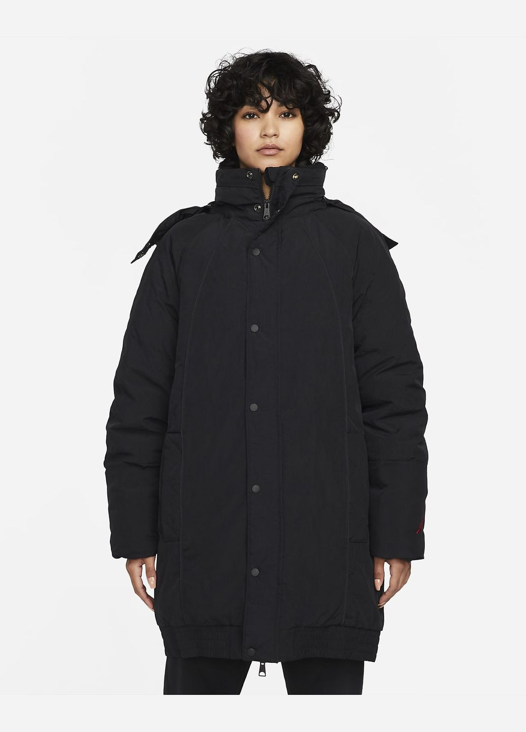 Черная зимняя куртка женская essentials down parka jacket (dh0781-010) Jordan