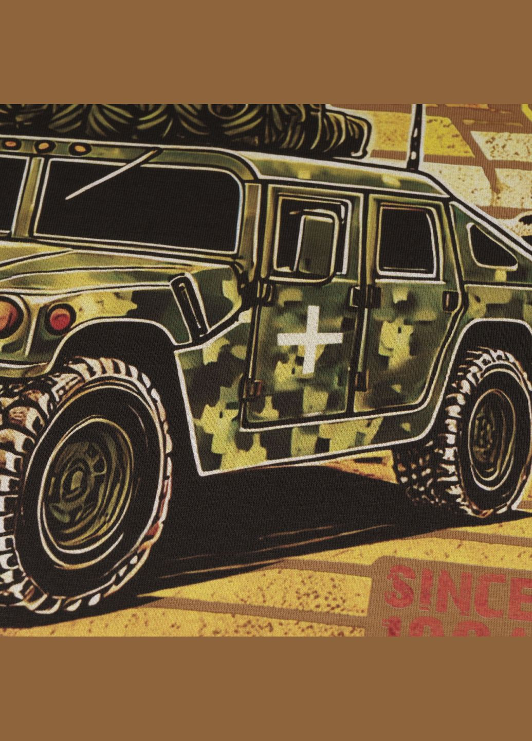 Футболка з малюнком Hummer Coyote Brown P1G (328295173)