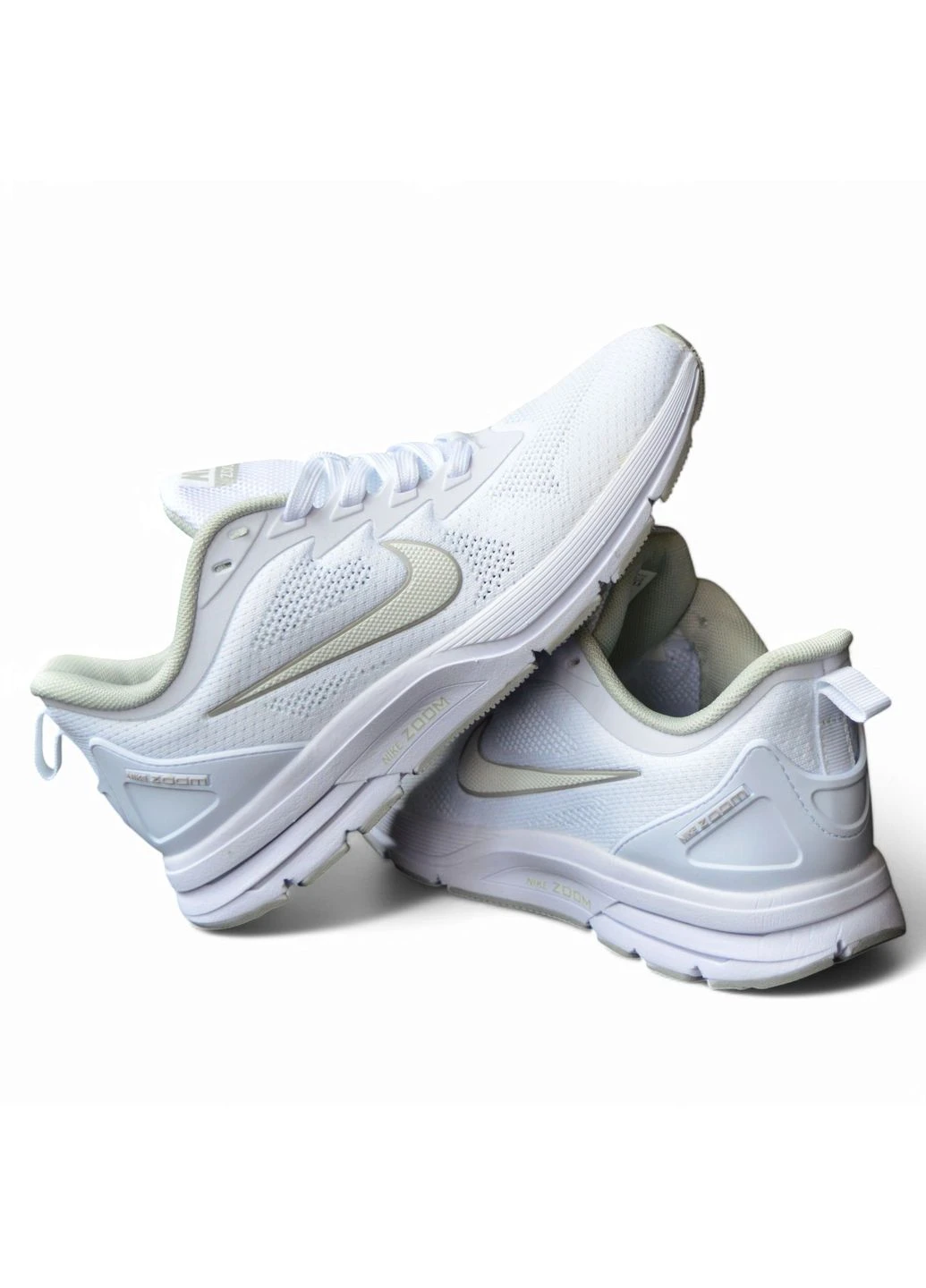 Цветные всесезонные nike air zoom white gray Vakko