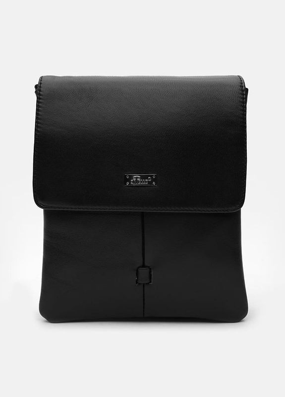 Сумка мужская через плечо кожаная T1tr0021bl Черный Ricco Grande (302008579)