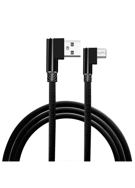 Micro usb кабель з Г-подібними роз'ємами - 3 метри, чорний (100912) Nectronix (321960371)