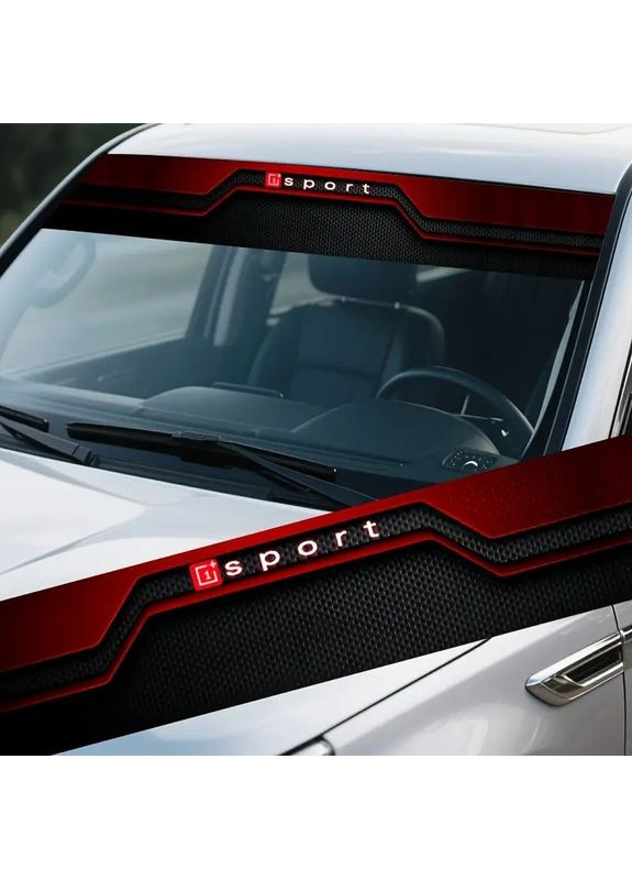 Наклейка на лобовое стекло авто 3D TUNING STUDIO Спорт 1350х200х0.15мм No Brand (369144492)