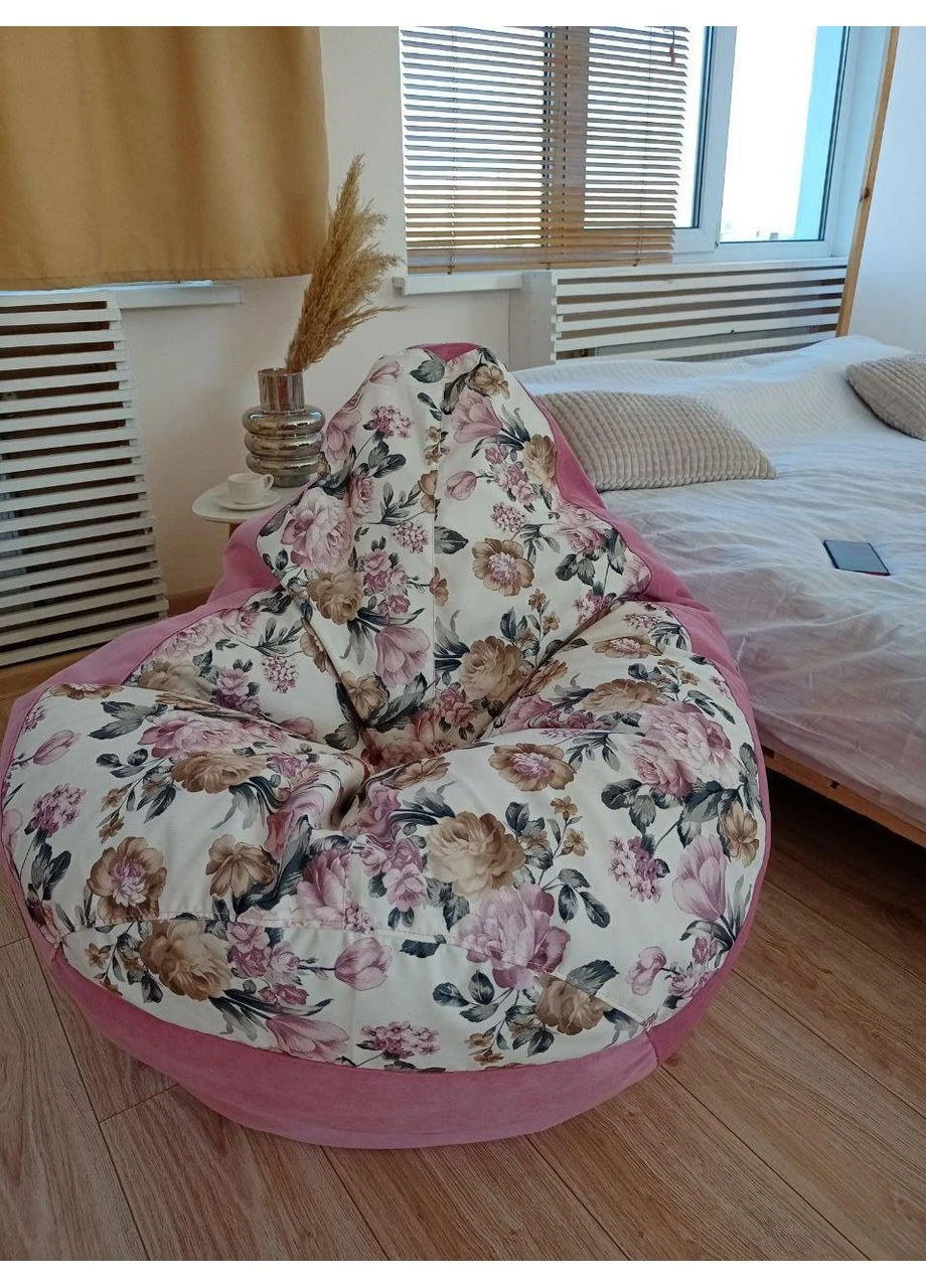 Кресло - мешок груша, XXL - 140х100 Багира 11850+ Катания 4 SkyPuff (339871355)