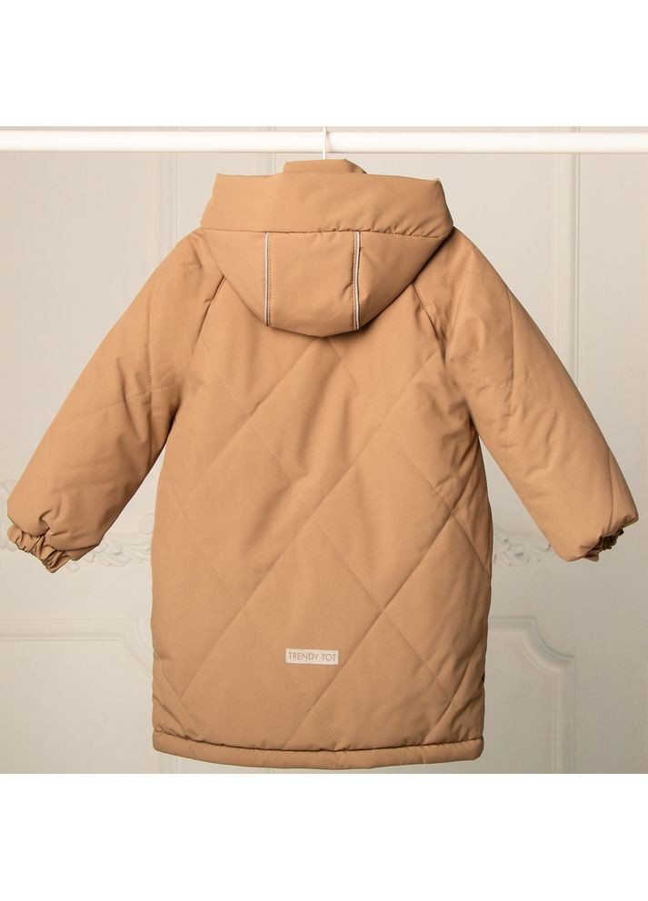 Коричнева зимня куртка зимова дитяча для дівчат тrendy tot Trendy Tot 03-01144_000003282