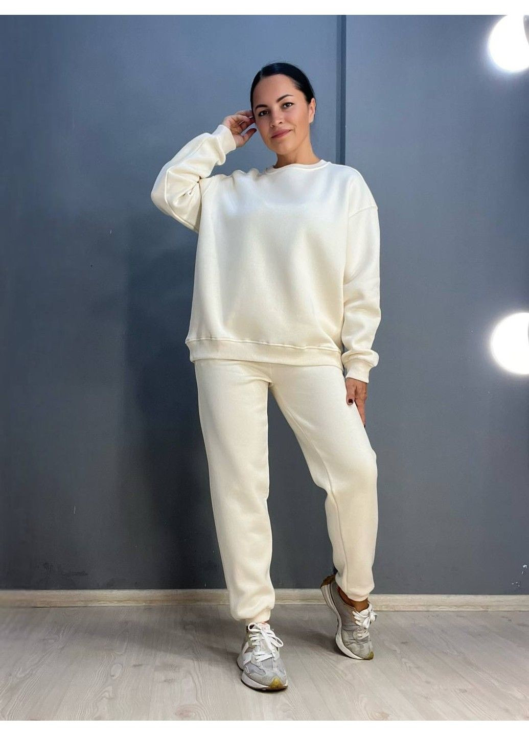 Брюки жіночі 24-13 спортивні штани джоггери резинка на талії утеплені PEPPER MINT (304548478)