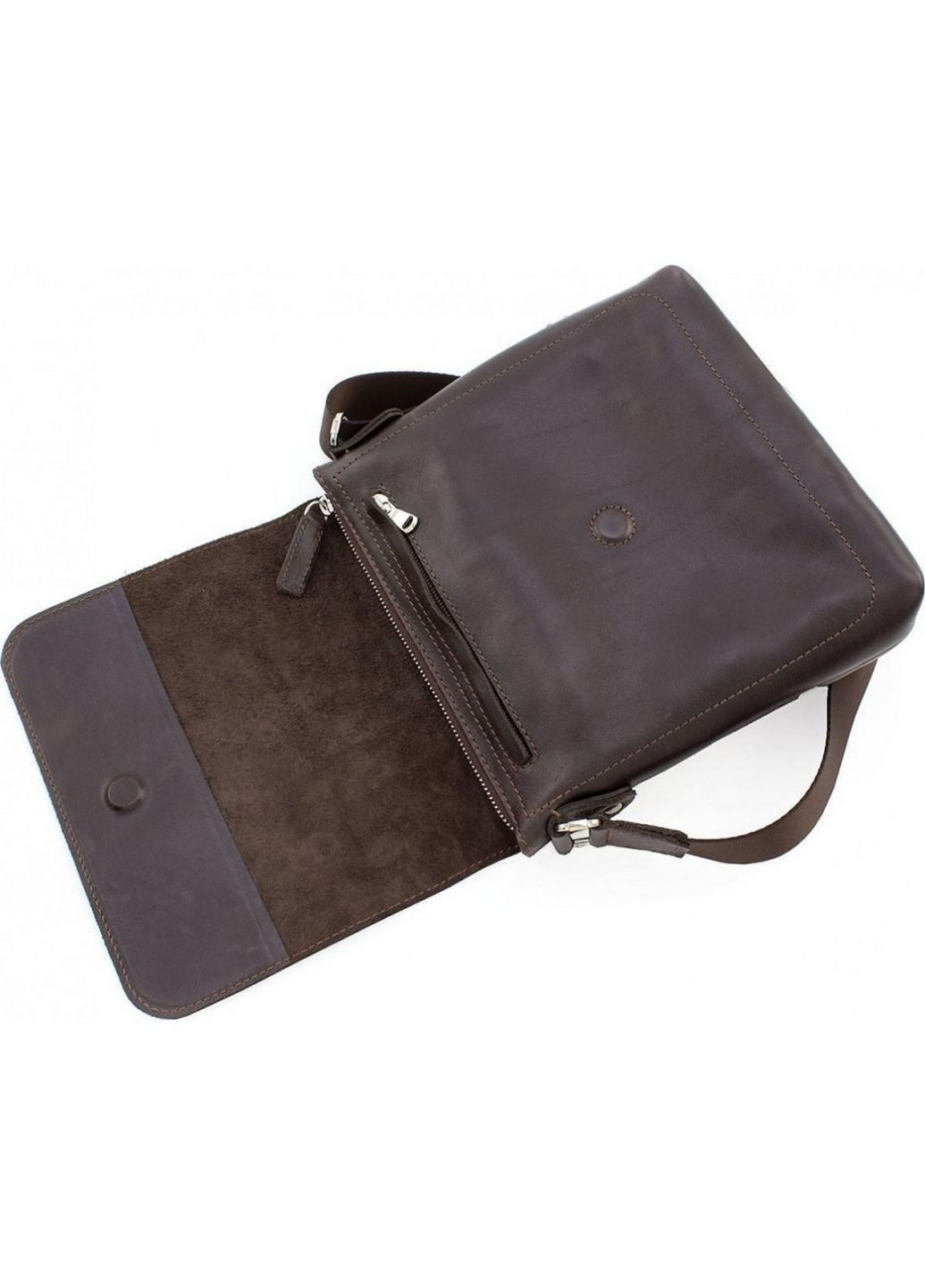 Мужская кожаная сумка через плечо 22х22х5.5 см Grande Pelle (315868995)