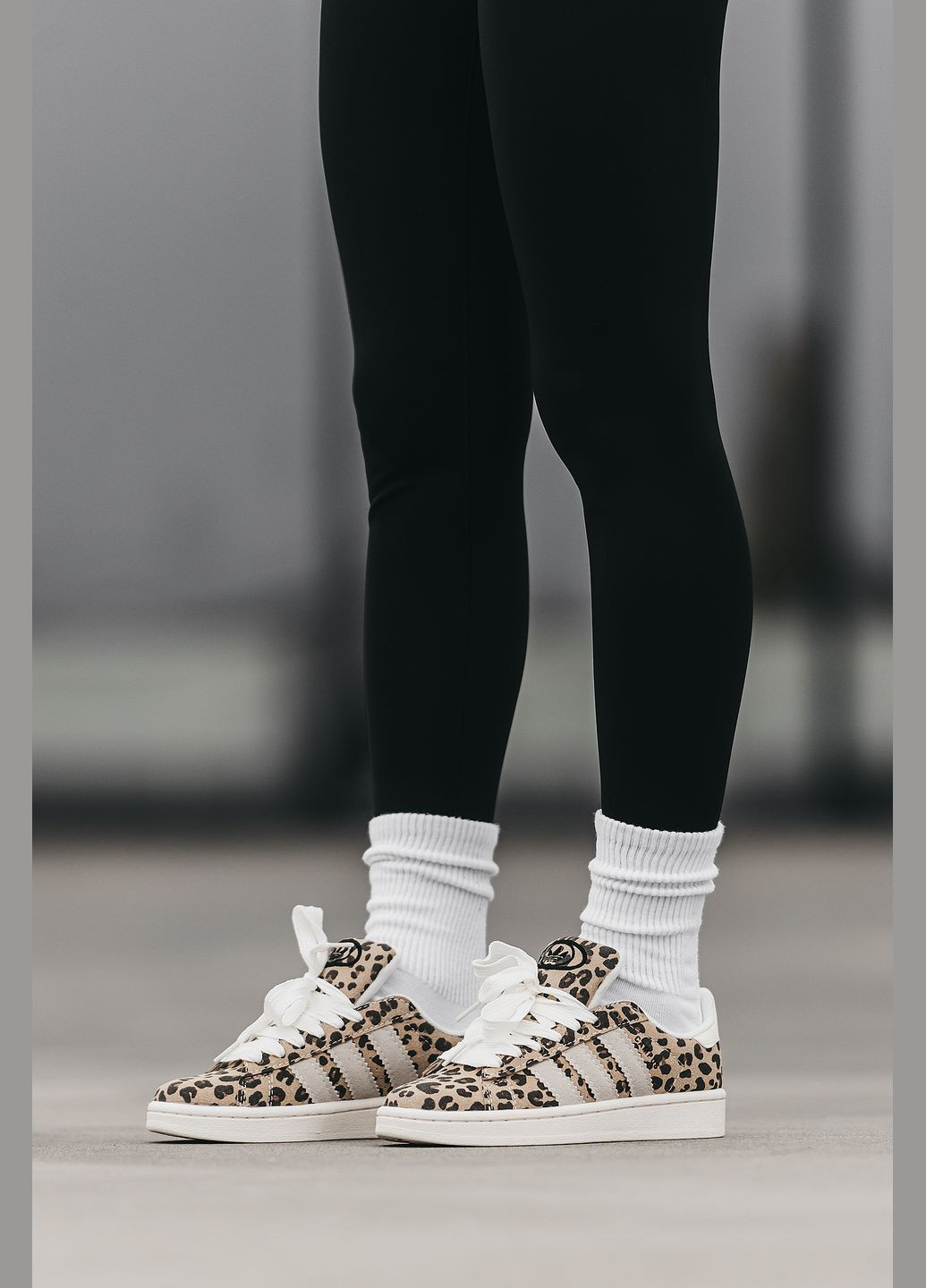 Кроссовки женские Adidas Campus 00s Leopard beige | Адидас Кампус бежевые No Brand бежевые всесезоны (315018959)