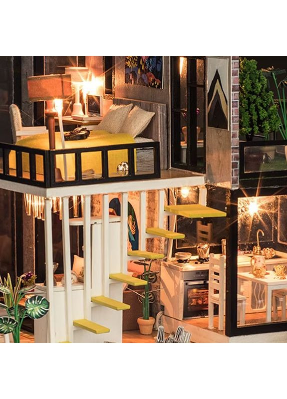 Румбокс Вереснева лісова Вілла Roombox September Forest Villa Інтер'єрний конструктор K-033 + купол No Brand (362452944)