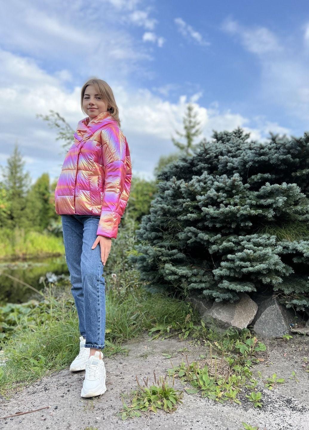 Красная демисезонная куртка KTL&Kattaleya